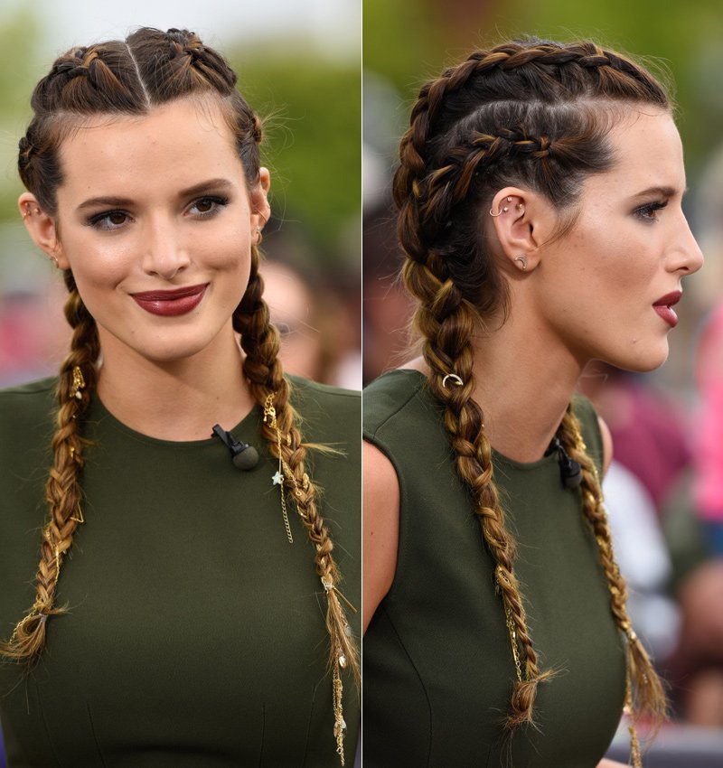 Las boxer braids de Bella Thorne
