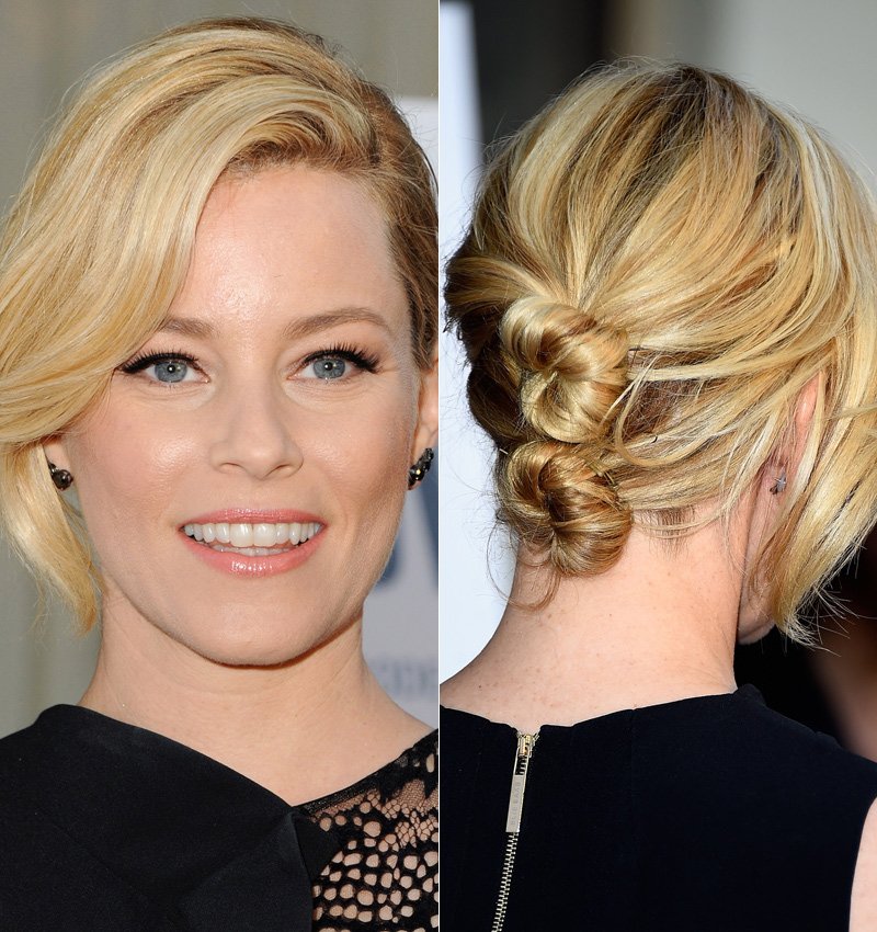 El doble moño de Elizabeth Banks